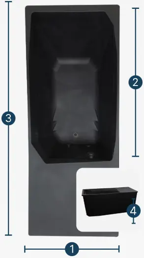 Chill Tub Lite - dimensions